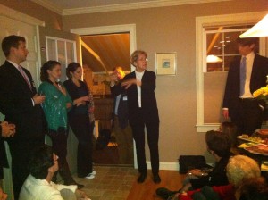 Warren talks jobs, Wall Street