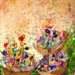 (Courtesy Photo) “Sunday’s Market,” a painting by Silvina Mizrahi.