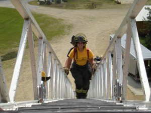 JP teen trains at firefighting camp