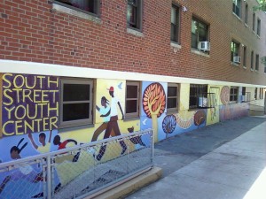 A mural at the South Street Youth Center at the South Street Apartments. It was painted by Jamaica Plain artist Alex Cook with the help of community members in early June and sponsored by the Christian Science Society of JP, First Baptist Church and the Third Church of Christ, Scientist. The message “You Are Important” is painted in English and Spanish at either end of the mural. (Gazette Photo by Peter Shanley)